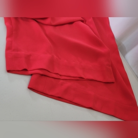 Leith RED Easy Crop High Rise Wide Leg Pants - Size L - Picture 11 of 14